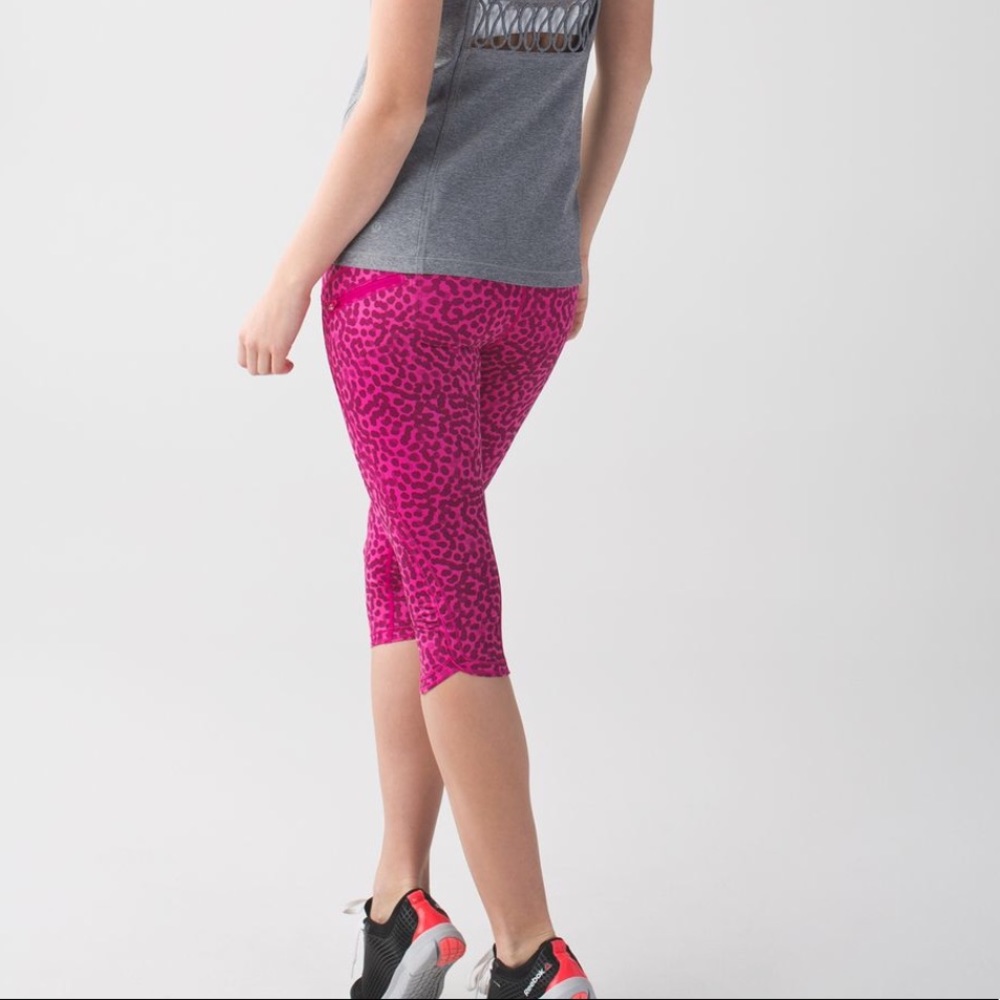 Lululemon Run Top Speed Crop Ace Spot Luxtreme